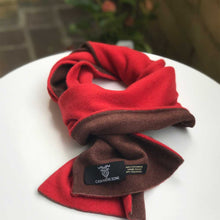 brown red cashmere scarf