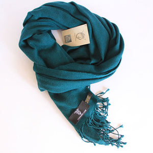 Field Green Pure Cashmere Scarf